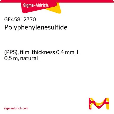 Sigma-Aldrich Polyphenylenesulfide，(PPS)，薄膜，厚度0.4 mm，长度0.5 m，天然