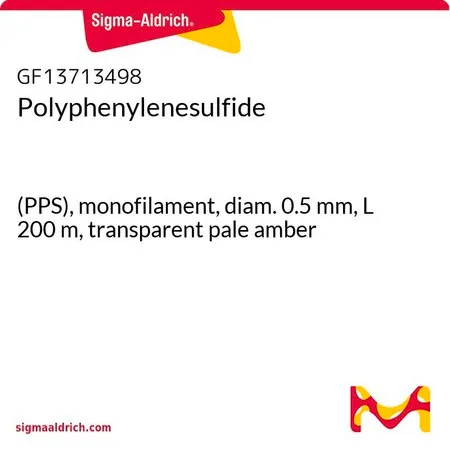 Sigma-Aldrich Polyphenylenesulfide，(PPS)单纤维，直径0.5 mm，长200 m，透明淡琥珀色