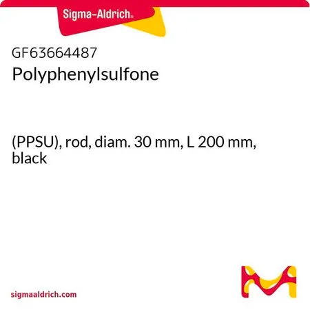Sigma-Aldrich 聚苯砜，（PPSU），杆，直径30 mm，长度200 mm，黑色