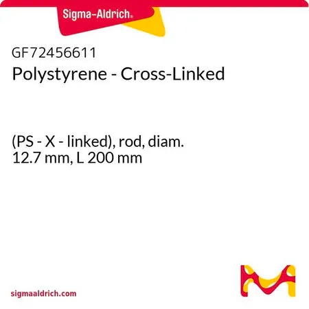 Sigma-Aldrich Polystyrene - Cross-Linked，(PS- X-连接），杆，直径12.7 mm，长度200 mm