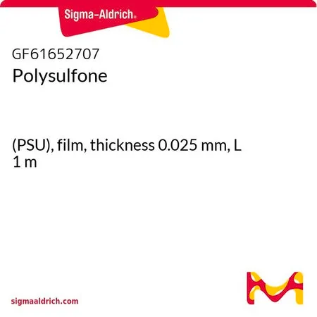 Sigma-Aldrich 聚砜，(PSU)，薄膜，厚度0.025 mm，L 1 m