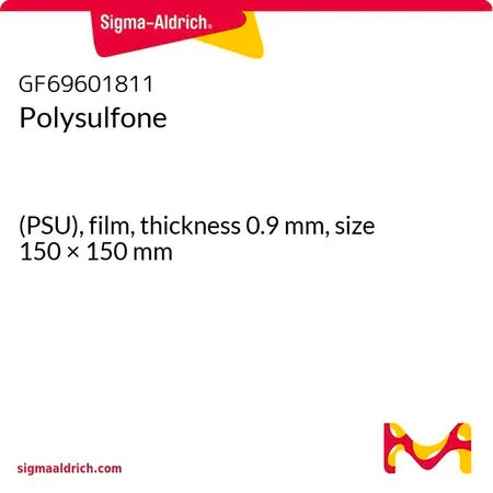 Sigma-Aldrich 聚砜，(PSU)，薄膜，厚度0.9 mm，尺寸150 × 150 mm