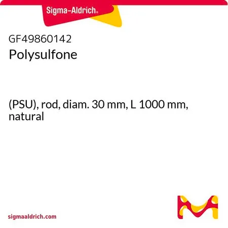 Sigma-Aldrich 聚砜，(PSU)，杆，直径30 mm，长度1000 mm，自然