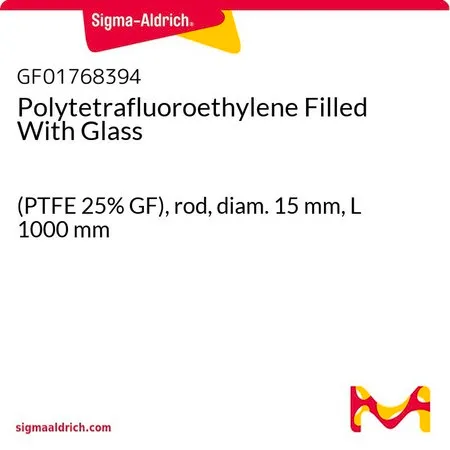 Sigma-Aldrich Polytetrafluoroethylene Filled With Glass，(PTFE 25% GF），杆，直径15 mm，长度1000 mm