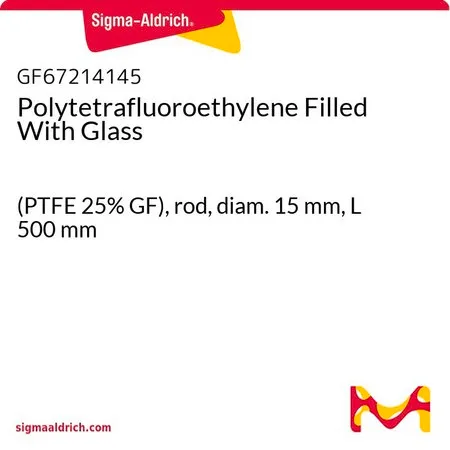 Sigma-Aldrich Polytetrafluoroethylene Filled With Glass，(PTFE 25% GF），棒，直径15 mm，长度500 mm