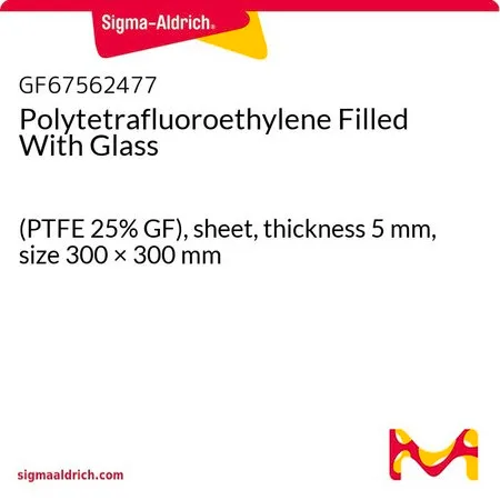 Sigma-Aldrich Polytetrafluoroethylene Filled With Glass，(PTFE 25% GF），板材，厚度5 mm，尺寸300 × 300 mm