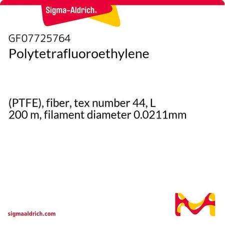 Sigma-Aldrich 聚四氟乙烯，（PTFE），纤维，tex number 44，L 200 m，长丝直径0.0211 mm