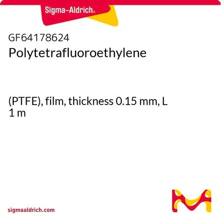 Sigma-Aldrich 聚四氟乙烯，（PTFE），薄膜，厚度0.15 mm，长度1 m