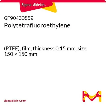 Sigma-Aldrich 聚四氟乙烯，（PTFE），薄膜，厚度0.15 mm，尺寸150 × 150 mm