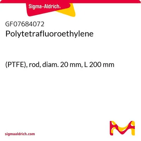 Sigma-Aldrich 聚四氟乙烯，（PTFE），杆，直径20 mm，长度200 mm