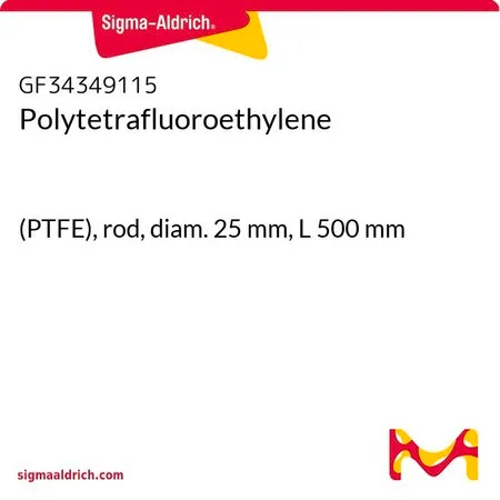 Sigma-Aldrich 聚四氟乙烯，（PTFE），杆，直径25 mm，长度500 mm