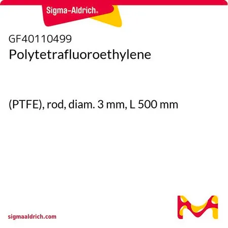 Sigma-Aldrich 聚四氟乙烯，（PTFE），杆，直径3 mm，长度500 mm