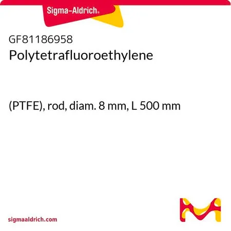 Sigma-Aldrich 聚四氟乙烯，（PTFE），杆，直径8 mm，长度500 mm