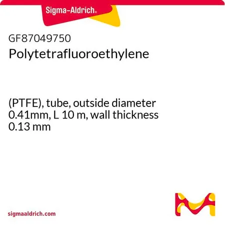Sigma-Aldrich 聚四氟乙烯，（PTFE），管，外径0.41mm，长度10 m，壁厚0.13 mm