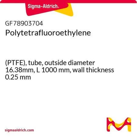Sigma-Aldrich 聚四氟乙烯，（PTFE），管，外径16.38mm，长度1000 mm，壁厚0.25 mm