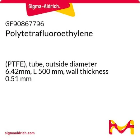 Sigma-Aldrich 聚四氟乙烯，（PTFE），管，外径6.42mm，长度500 mm，壁厚0.51 mm