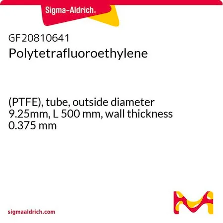 Sigma-Aldrich 聚四氟乙烯，（PTFE），管，外径9.25mm，长度500 mm，壁厚0.375 mm