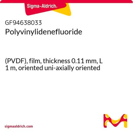 Sigma-Aldrich Polyvinylidenefluoride，（PVDF），膜，厚度0.11 mm，L 1 m，取向单轴取向
