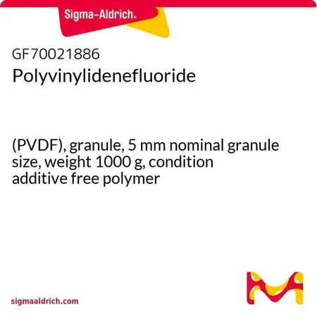 Sigma-Aldrich Polyvinylidenefluoride，（PVDF），颗粒，5 mm标称粒度，重量1000 g，条件无添加剂聚合物