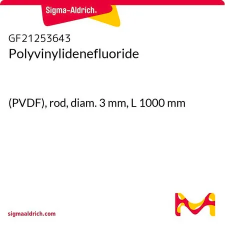 Sigma-Aldrich Polyvinylidenefluoride，（PVDF），杆，直径3 mm，长度1000 mm
