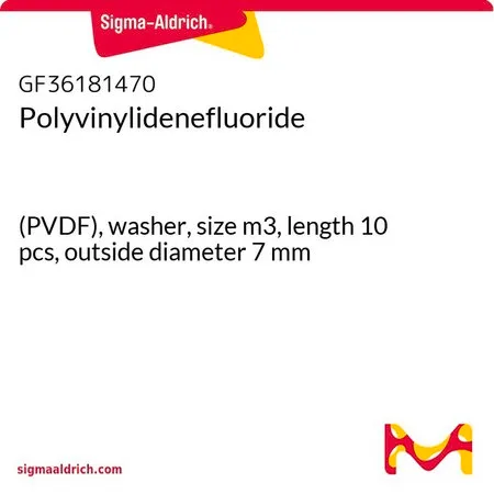 Sigma-Aldrich Polyvinylidenefluoride，（PVDF），垫圈，尺寸m3，长10个，外径7 mm
