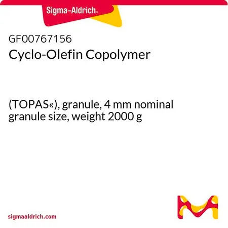 Sigma-Aldrich Cyclo-Olefin Copolymer，（TOPAS«），颗粒，4 mm标称粒度，重量2000 g