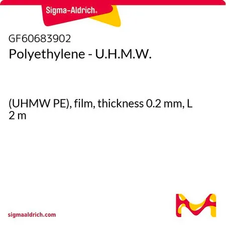 Sigma-Aldrich Polyethylene - U.H.M.W.，(UHMW PE），薄膜，厚度0.2 mm，长度2 m