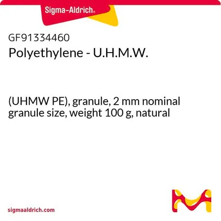Sigma-Aldrich Polyethylene - U.H.M.W.，(UHMW PE），颗粒，2 mm标称粒度，重量100 g，天然