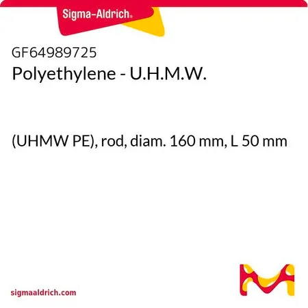 Sigma-Aldrich Polyethylene - U.H.M.W.，(UHMW PE），棒，直径160 mm，长度50 mm