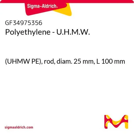 Sigma-Aldrich Polyethylene - U.H.M.W.，(UHMW PE），棒，直径25 mm，长度100 mm