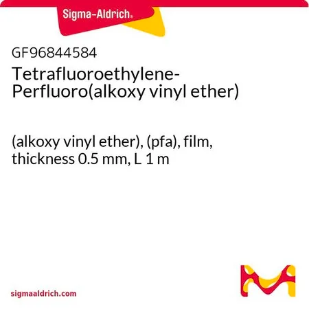 Sigma-Aldrich Tetrafluoroethylene-Perfluoro(alkoxy vinyl ether)，（烷氧基乙烯基醚），（pfa），薄膜，厚度0.5 mm，L 1 m