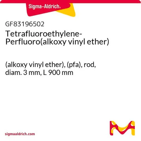 Sigma-Aldrich Tetrafluoroethylene-Perfluoro(alkoxy vinyl ether)，（烷氧基乙烯基醚），（pfa），杆，直径3 mm，长度900 mm