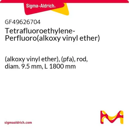 Sigma-Aldrich Tetrafluoroethylene-Perfluoro(alkoxy vinyl ether)，（烷氧基乙烯基醚），（pfa），杆，直径9.5 mm，长1800 mm