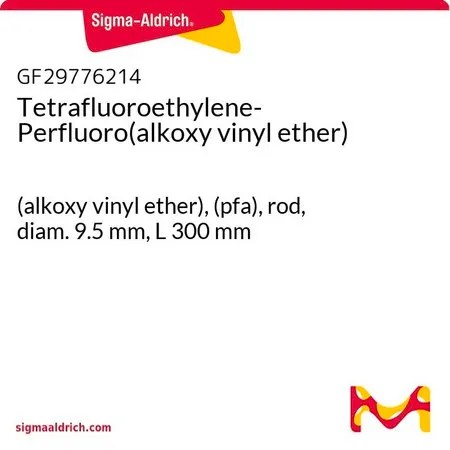 Sigma-Aldrich Tetrafluoroethylene-Perfluoro(alkoxy vinyl ether)，（烷氧基乙烯基醚），（pfa），杆，直径9.5 mm，长300 mm