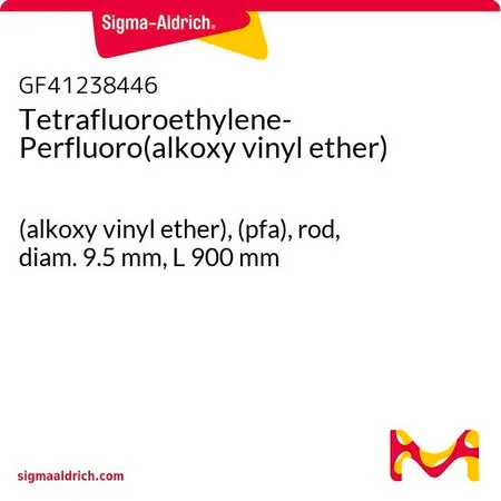 Sigma-Aldrich Tetrafluoroethylene-Perfluoro(alkoxy vinyl ether)，（烷氧基乙烯基醚），（pfa），杆，直径9.5 mm，长度900 mm