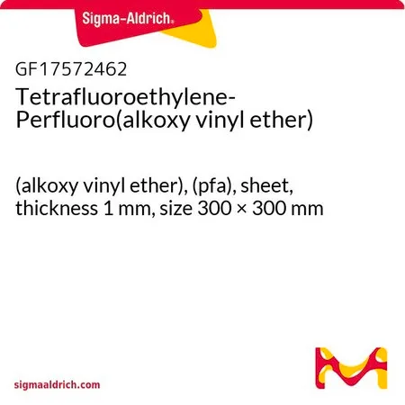 Sigma-Aldrich Tetrafluoroethylene-Perfluoro(alkoxy vinyl ether)，（烷氧基乙烯基醚），（pfa），片材，厚度1 mm，尺寸300 × 300 mm