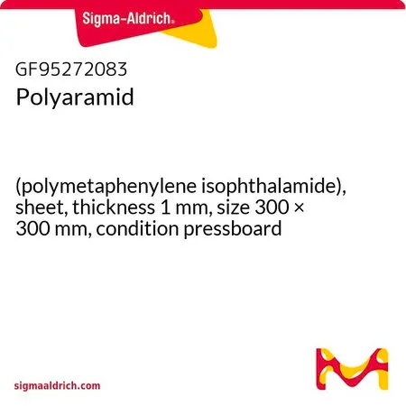 Sigma-Aldrich Polyaramid，（聚间苯二甲酰胺），片材，厚度1 mm，尺寸300 × 300 mm，条件纸板