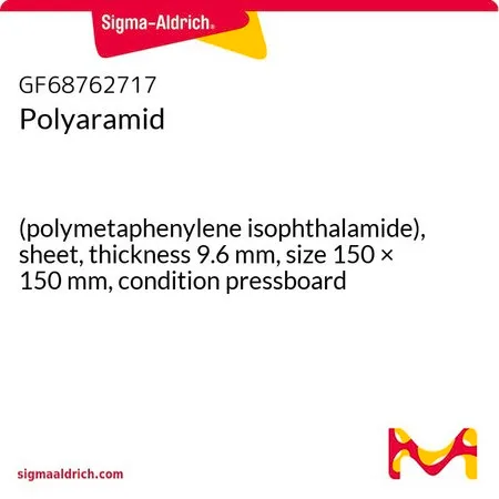 Sigma-Aldrich Polyaramid，（聚间苯二甲酰胺），片材，厚度9.6 mm，尺寸150 × 150 mm，条件纸板