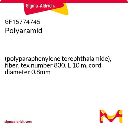 Sigma-Aldrich Polyaramid，（聚对苯二甲酰胺），纤维，特数830，长10米，帘线直径0.8毫米