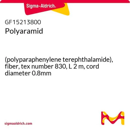 Sigma-Aldrich Polyaramid，（聚对苯二甲酰胺），纤维，特数830，长2米，帘线直径0.8毫米