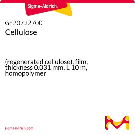 Sigma-Aldrich 纤维素，（再生纤维素），薄膜，厚度0.031 mm，L 10 m，均聚物