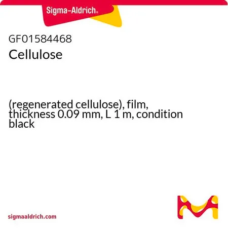 Sigma-Aldrich 纤维素，（再生纤维素），薄膜，厚度0.09 mm，L 1 m，条件黑色