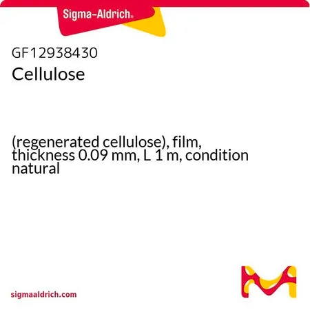 Sigma-Aldrich 纤维素，（再生纤维素），薄膜，厚度0.09 mm，L 1 m，自然条件