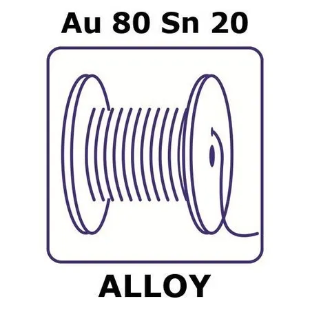 Sigma-Aldrich Gold-tin alloy, Au80Sn20，0.2m钢丝，直径0.5mm，按图纸