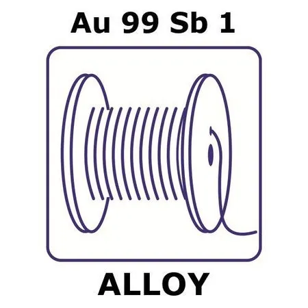 Sigma-Aldrich Gold-antimony alloy, Au99Sb1，0.1m钢丝，直径0.50mm，退火