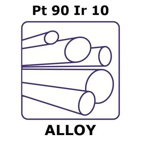 Sigma-Aldrich Platinum-iridium alloy, Pt90Ir10，50 mm棒，直径2.0 mm，如图纸所示