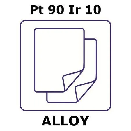 Sigma-Aldrich Platinum-iridium alloy, Pt90Ir10，箔，25 x 25 mm，0.25 mm厚，轧制