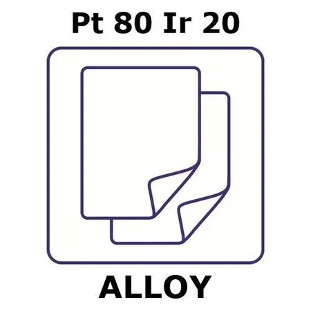 Sigma-Aldrich Platinum-iridium alloy, Pt80Ir20，铝箔，25 x 25 mm，0.25 mm厚