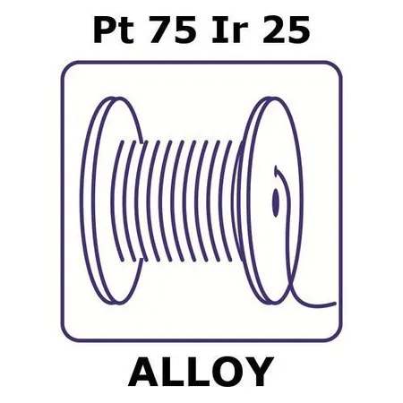 Sigma-Aldrich Platinum-iridium alloy, Pt75Ir25，0.5m金属丝，直径0.1mm，包层厚度0.1mm铂，重量仅适用于直径0.1mm的pt 75/ir 25芯