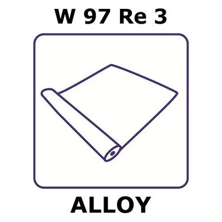 Sigma-Aldrich Tungsten-rhenium alloy, W97Re3，箔，0.1m线圈，0.5mm线圈宽度，0.05mm厚度，退火